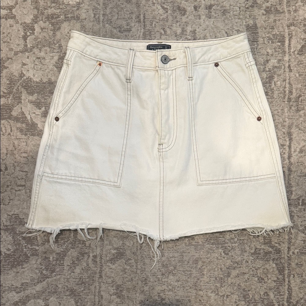 Abercrombie & Fitch Cream Skirt